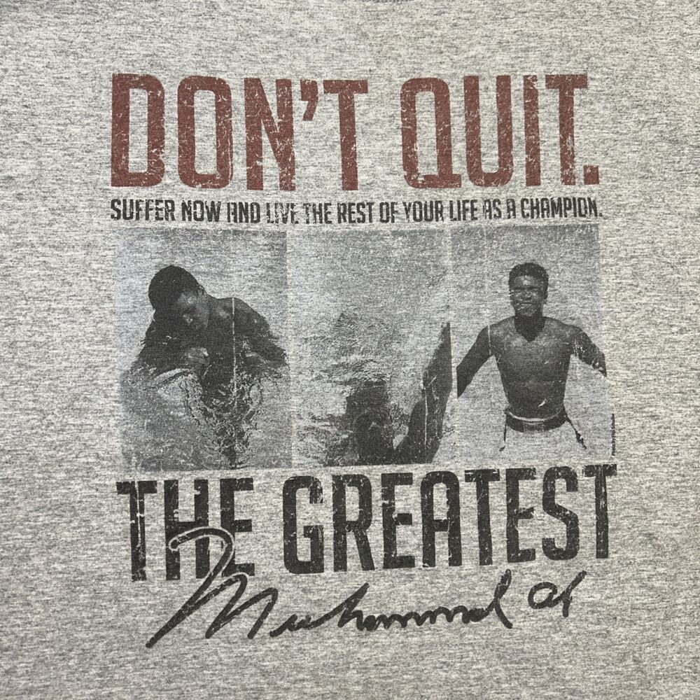 Muhammad Ali T-Shirt Gray Men’s Sz XL The Greatest Champion 2015 Cassius Clay